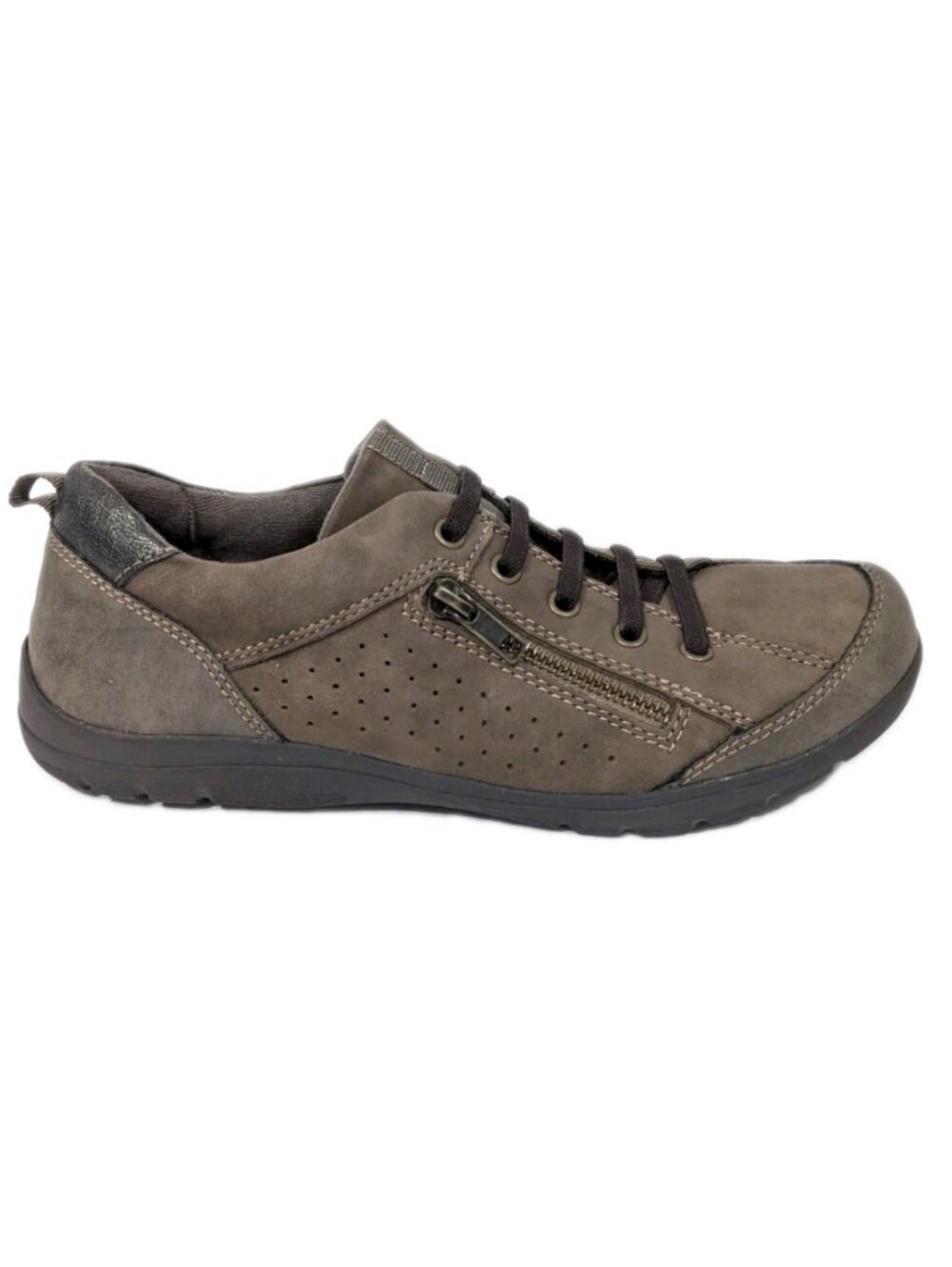 Earth Origins Leather Walking Shoes sz 10 New Women Brown Sneakers Slip on style